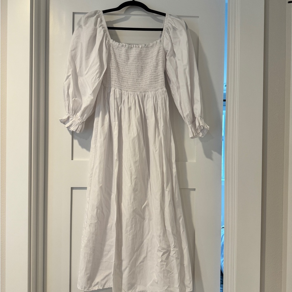 White Midi Dress
